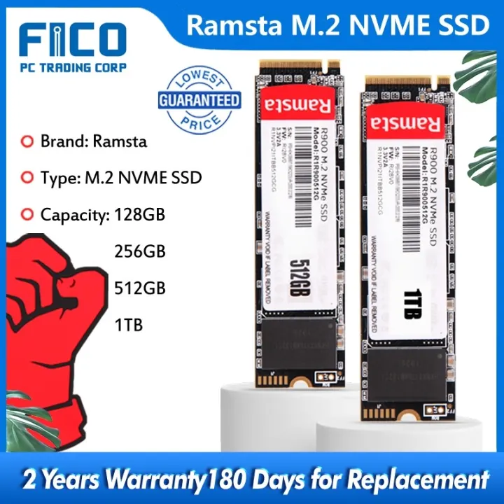 Ramsta R900 NVMe SSD PCIe 128GB 256GB 512GB 1TB M 2 2280 Pcie Solid