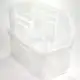 Clear Stackable Storage Bin Medium ( 5.5 x 11 x 4.9 inches ). 