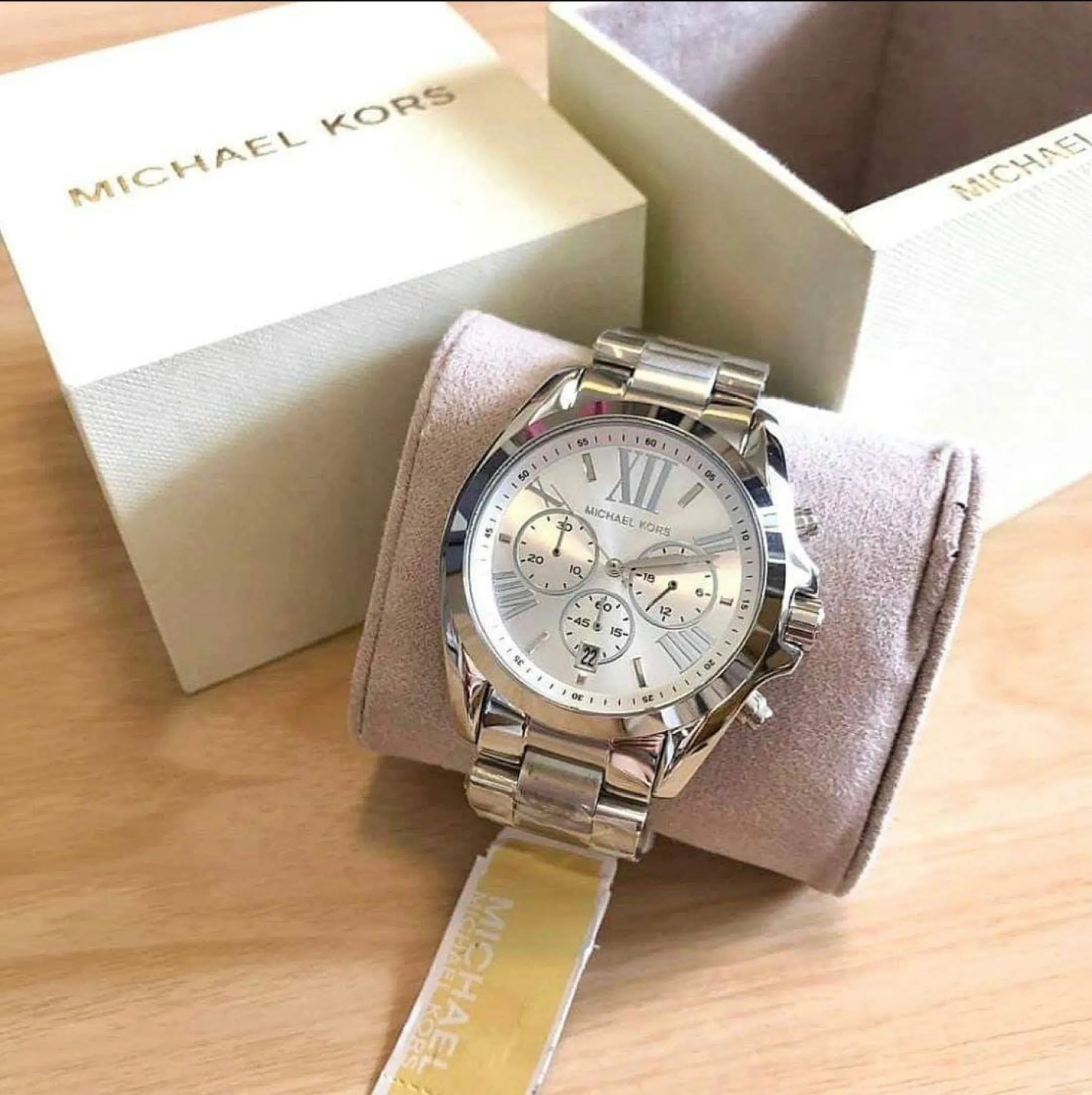 Junction mund Neuropati Michael Kors MK5535 Bradshaw Chronograph Silver-tone Ladies Watch With 1  Year Warranty For Mechanism | Lazada PH