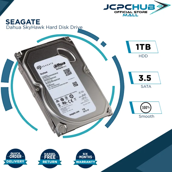 Western Digital Purple / Seagate Skyhawk 1TB SATA ST1000VX001 Dahua 3.5" HDD Hard Drive, Hard Disk Drive