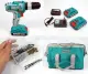 Total TIDLI20025 Cordless Impact Drill Set (with 2 x 20V Lithium-Ion Batteries and Charger). 