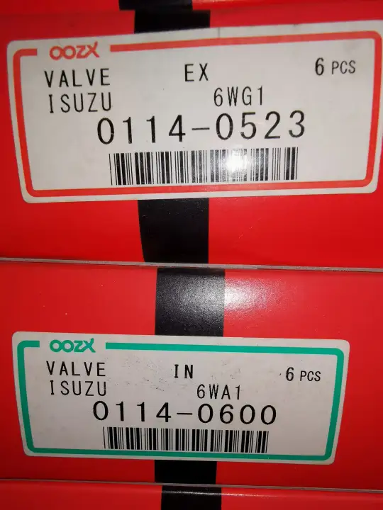 FUJI Engine Valve IN & EX For ISUZU 6WGI (0114-0600 / 0523)