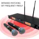 SHURE UR-24D floating microphone dual microphone wireless microphone receiving distance 150 meters, anti-howling metal body, very suitable for karaoke, the sound is very good. 