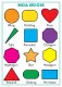 Mga Hugis Educational Chart - A4 Size Poster - Waterproof print. 