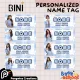 BINI Designs - Customized PVC or LAMINATED School Name Tag for Kids (Back to Back Print). 