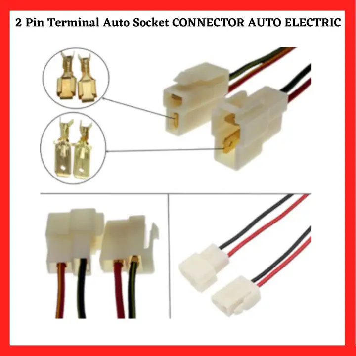2 Pin Terminal Auto Socket (Male and Female) (with Japan wire) SOCKET CONNECTOR AUTO ELECTRICAL
