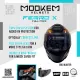 Mookem Helmet Z005 - Gold Blaster - Ferro X - Face Dual Visor Helmet. 