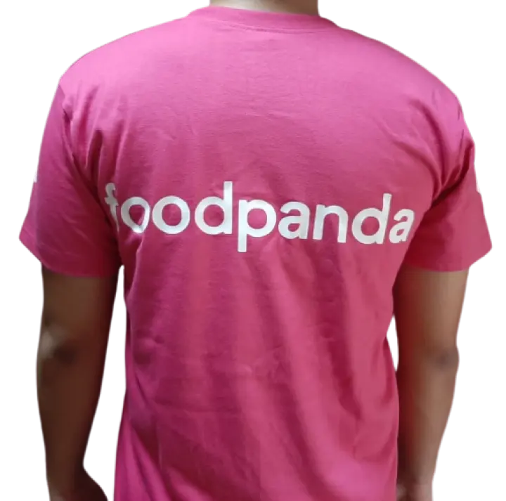 Food Panda T Shirt Magenta Cotton Uniform Shirt Lazada Ph