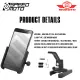 UNIVERSAL MOKOTO CELLPHONE HOLDER ALLOY SIDE MIRROR AND HANDLE BAR CLAMP MOTORCYCLE SPEEDMOTO. 
