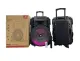 KTS-1666 15 inches Subwoofer Portable Wireless Karaoke Bluetooth Speaker with Wireless Mic. 