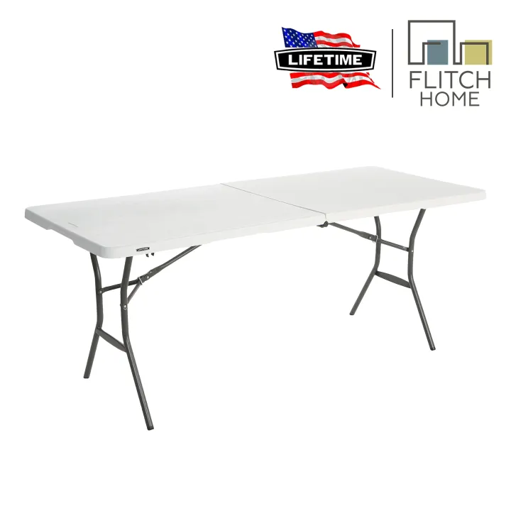 Lifetime 6 Ft Fold In Half Table White Lazada Ph