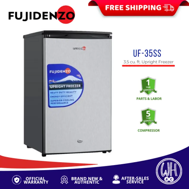 Fujidenzo 3.5 cu.ft. Upright Freezer w Stainless Door UF35S Lazada PH