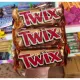 Twix caramel bars 50 grams(set of 3). 
