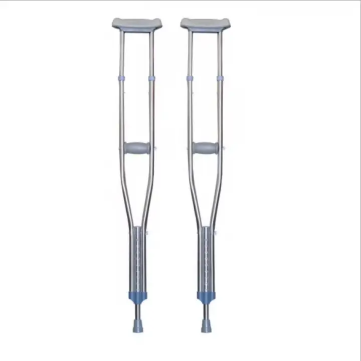 Ultra-Light Weight Underarm Cane Arm Support Adjustable Height Shoulder Crutches For Walking