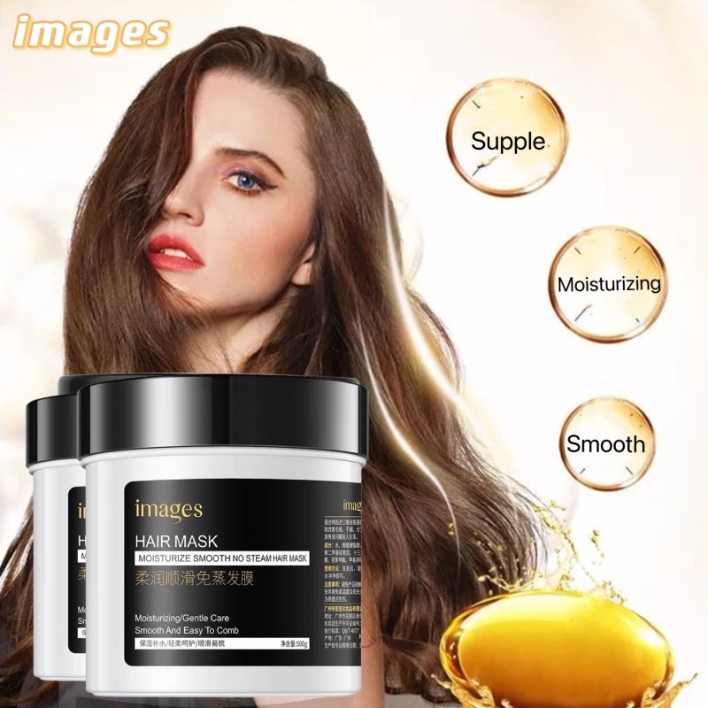 IMAGES HAIR MASK phục hồi tóc hư tổn bổ sung keratin Chăm sóc tóc chuyên sâu/500g/