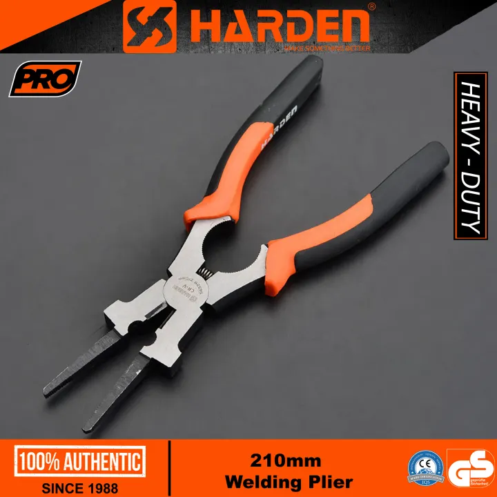 Harden 560528 210mm Welding Plier Professional Multi Functional High Carbon Steel Welding Pliers 210mm Engineering Portable Mig Welding Plier