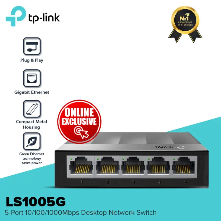 Online Exclusive Tp Link Ls1005g 5 Port 10 100 1000 Mbps Desktop Switch Tp Link Tplink Lazada Ph