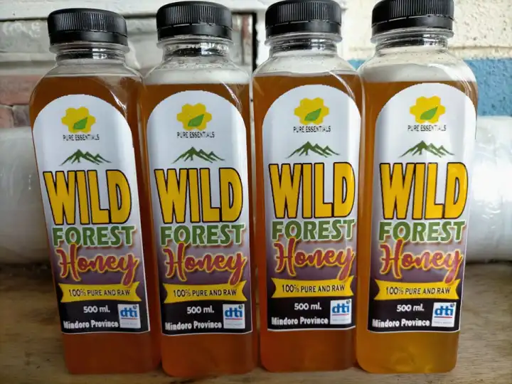 Authentic Wild Honey, Pure 100%, Unaltered Honey 500ml. Real honey/ Wild Forest Honeybee. &gt;&gt; Local Honey from  Mindoro and Palawan Philippines// Raw Honey Aroma