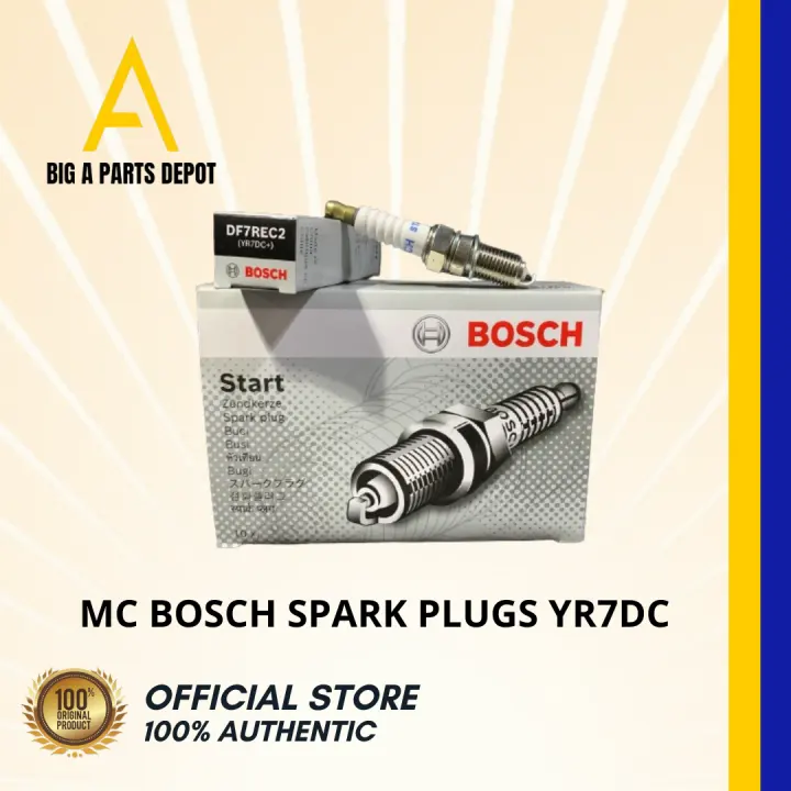 BOSCH Spark Plug YR7DC+, DF7REC2 for Suzuki Multicab, Toyota Avanza (10pcs/Box) ORIGINAL