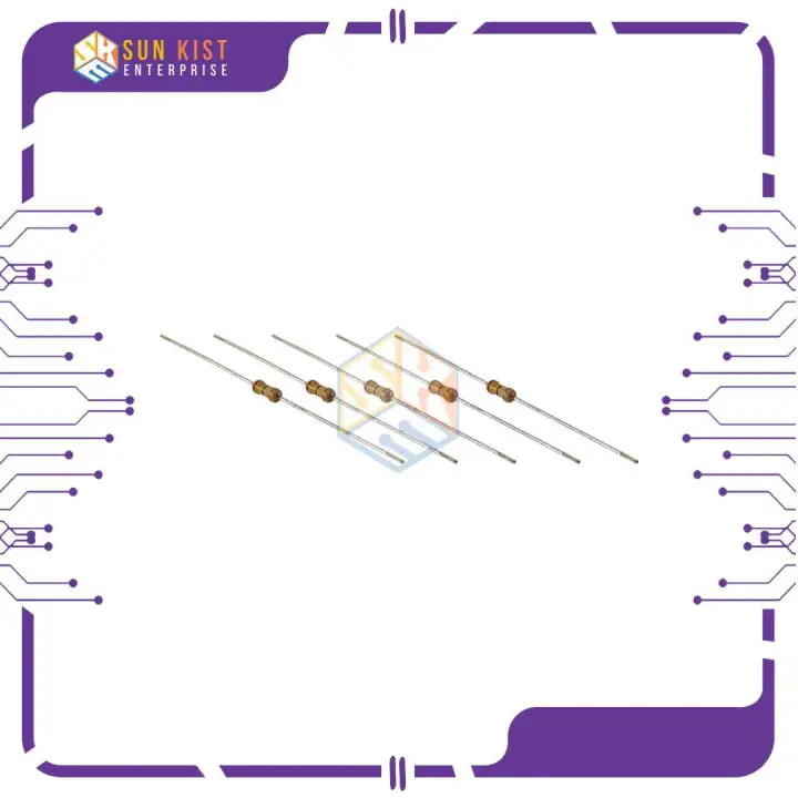 5pcs 240 Ohms Carbon Film Resistor 1/4 watt