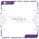 5pcs 240 Ohms Carbon Film Resistor 1/4 watt. 