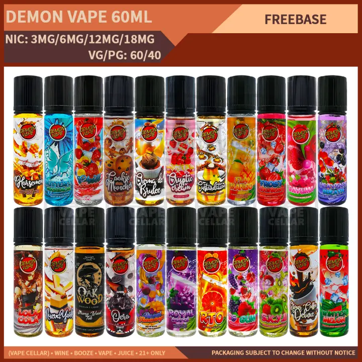 Demonvape 60ML [Mentholated] [CMP] (3MG, 6MG, 12MG, 18MG) | Lazada PH