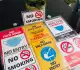 ENTRANCE EXIT ONLY EMERGENCY EXIT Laminated Sign Board A4 Signage Waterproof. 