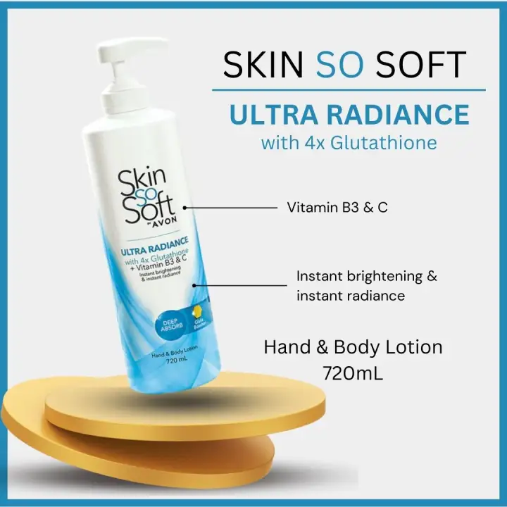 Avon Skin So Soft Ultra Radiance With 4x Glutathione 720ml Lazada Ph 4139