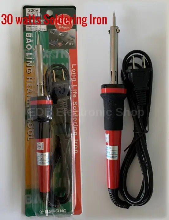 30watts Soldering Iron Pointed Tip Heavy Duty Iron Baoling 30 watts Iron
