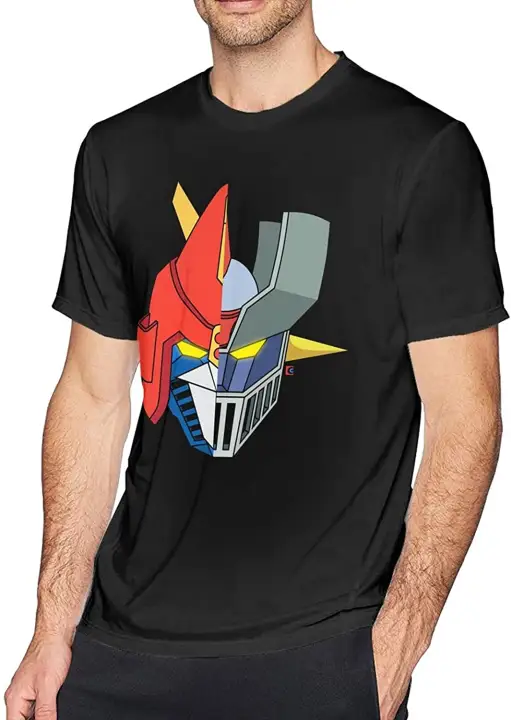 Celin Voltes V Mazingar Z Premium Scoop Short Sleeve Tees for Men Black Cotton T-shirt for Men and Women Tee Shirts Adults Short Sleeve Tshirts