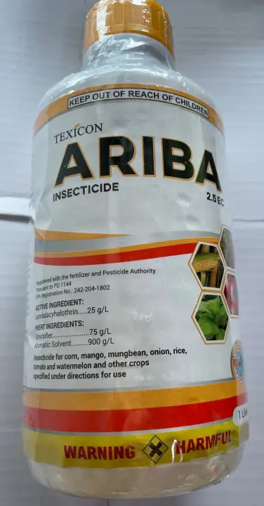 Ariba 2.5 EC Lambda-Cyhalothrin Insecticide (1 liter) Texicon