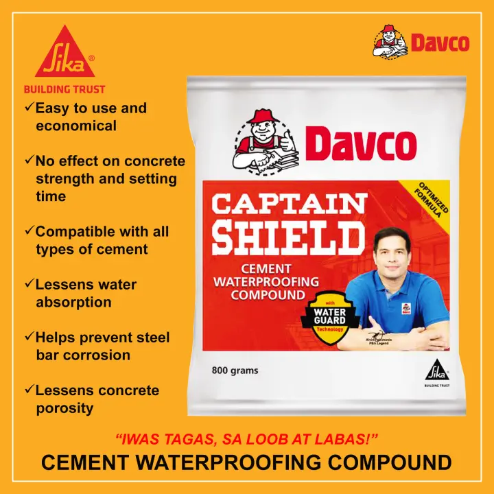 Sika Davco Captain Shield 800G Integral Waterproofing Compound Powder Form