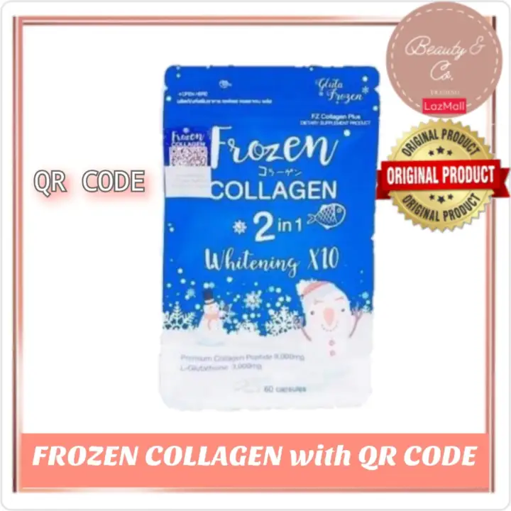 FROZEN COLLAGEN, LAZEL WHITNEING 60CAPSULES ORIGINAL FROM THAILAND WITH QR CODE [ORIGINAL]