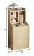 Multifunctional bedside table, large capacity lockable and drawer style bedside table, European modern bedroom bedside table, with three drawers for lockable wooden furniture, with three drawers for lockable 36 * 30 * 80cm. 