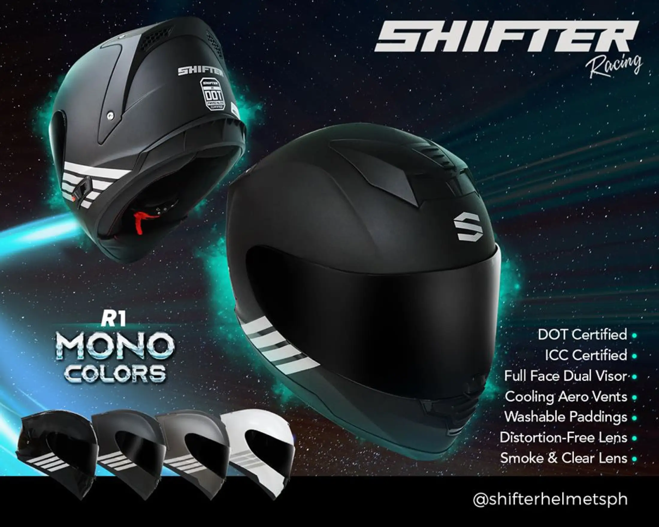 shifter helmet r1