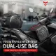 MOTOCENTRIC REAR SEAT TAIL BAG FOR MOTORCYCLE CARBON 25L/ MULTI-FUNCTION HARDSHELL TUNNEL BAG 11-MC-0133-A/11-MC-0133-D. 