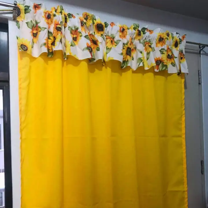Geena Plain Door Curtain 60x80 Inches Lazada Ph Geena Plain Door Curtain 60x80 Inches, Yellow Ruffle Curtains