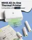 Phomemo M04S Portable Inkless Printer- Bluetooth Thermal Printer Sticker Printer, Support 2/3/4 inch Printing Width, 300dpi, Compatible with iOS+Android, Ideal for Documents, Notes, Label, Sticker. 