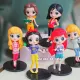 lisa toys princess character action figures 6pcs/set. 