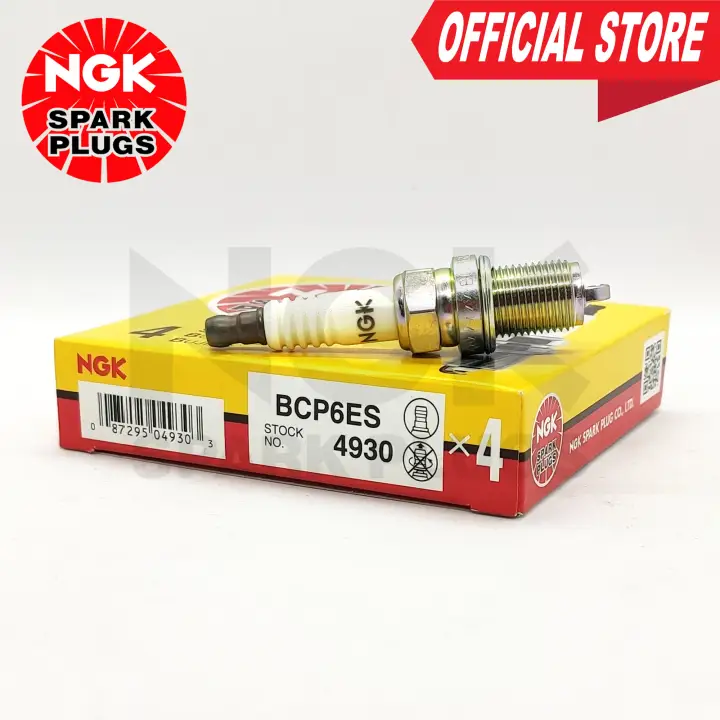 NGK BCP6ES Standard Spark Plug for Nissan Sentra 1987-1991 Set of 4