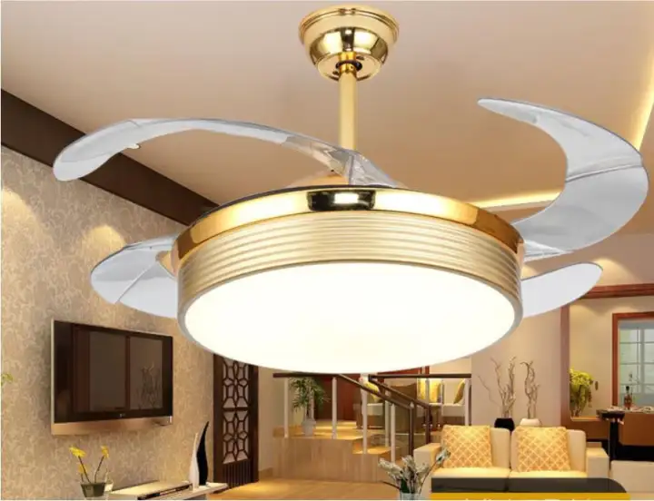 Yuhao Elegant Ceiling Fan With Led, Elegant Ceiling Fans For Living Room