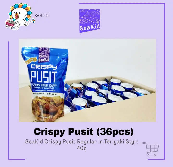 Seakid Crispy Pusit Regular  (36pcs/box)