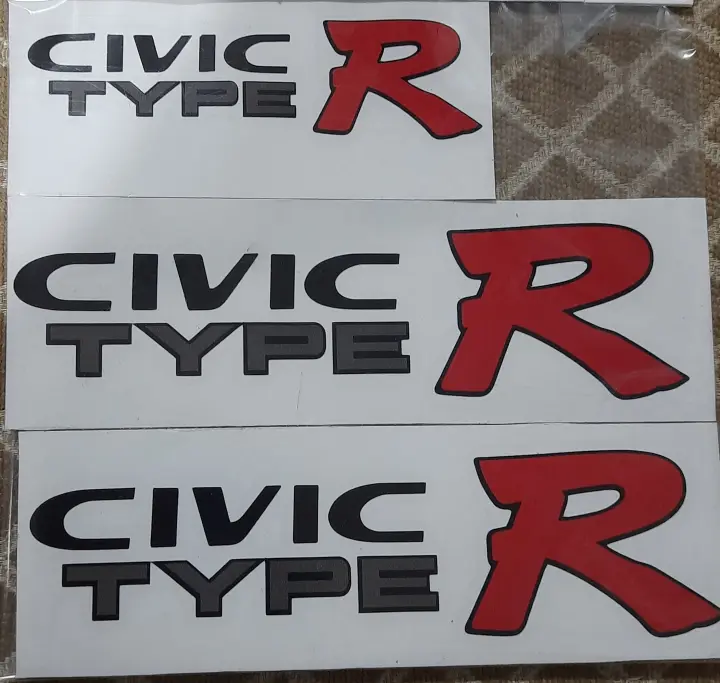 Civic Type R Sticker Set