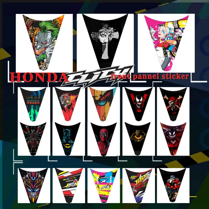 Honda Click 125i Front Panel Decals