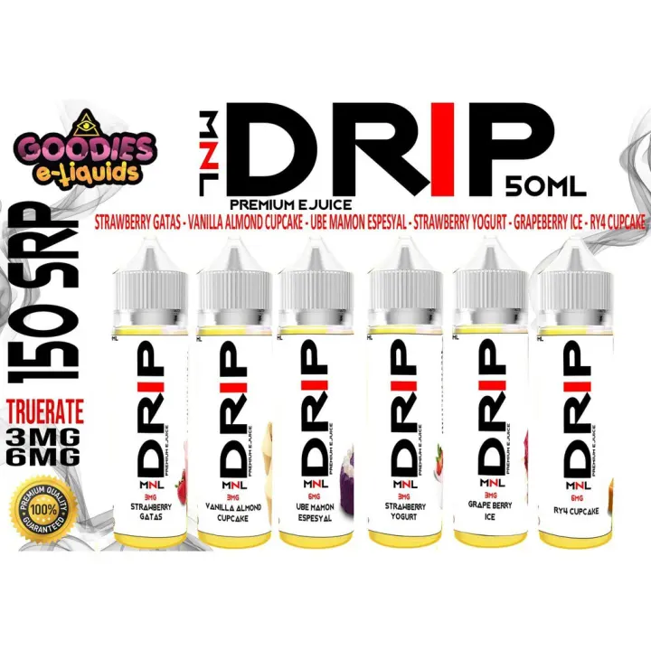 Drip MNL 60/40ratio 3mg,6mg,9mg Lazada PH