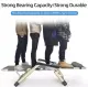 3in1 Folding chair and sleeping bed Foldable Chair and Sleeping Bed Reclining Chair Folding Beach Chair with Adjustable Headrest Double Square Tube. 
