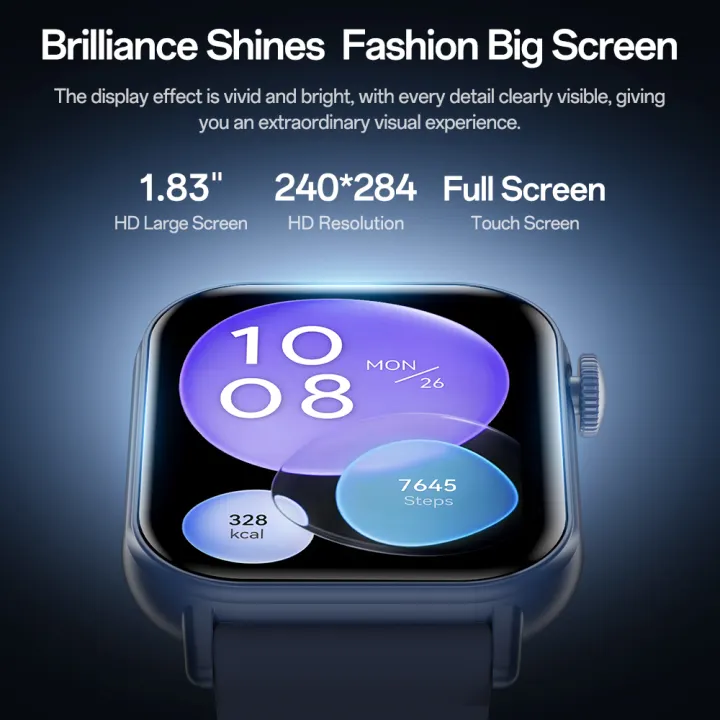 Aolon Metro2 smart watch for men 1.83'' 230mAh Sleep recording Heart rate measurement blood oxygen measurement Smartwatches smart watch for men