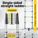 CK Telescopic Aluminum Double-sided Ladder Double Multipurpose Ladder Folding Ladder. 