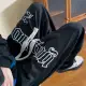 baggy pants for men fashion European and American hiphop pants high street straight-leg sweatpants retro drawstring pants. 