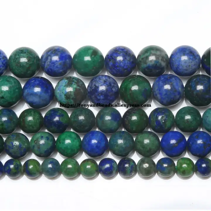 New 8 style Yellow Azurite Chrysocolla Gemstone Loose Beads 15''